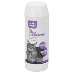 Happy Home Kattenbak Geurverdrijver - Kattenbakreinigingsmiddelen - 750 g Lavendel
